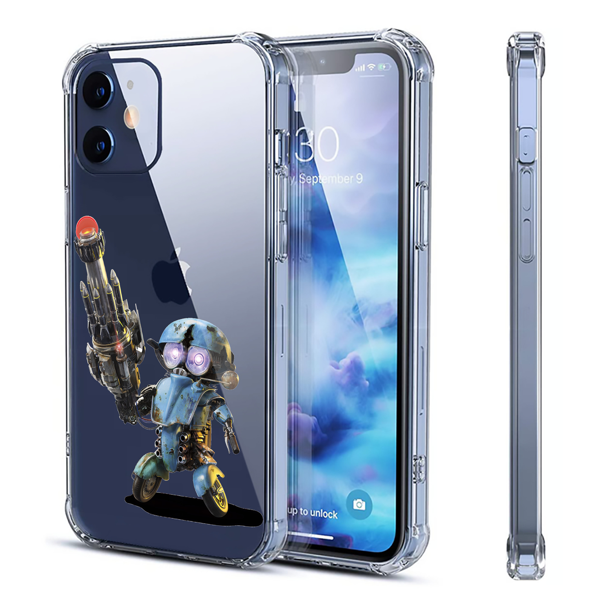 （画像用） Transformers トランスフォーマー 【iPhone 12シリーズ対応】透明スマホケース（クリアソフトケース）